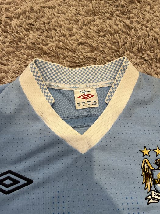 2011-12 Manchester City Umbro Home Shirt-оригинална тениска