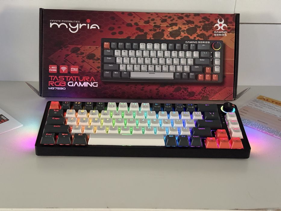 Tastatură Gaming Mecanică MYRIA MG7530 Wireless + Bluetooth + USB