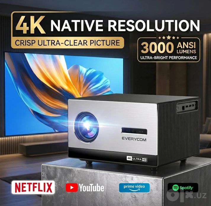 Everycom 4K Cinelux 3000ansi lumens 2/32gb