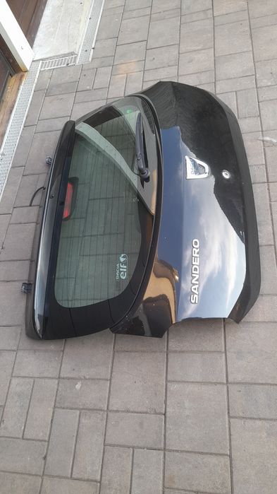 Haion Cu Luneta Portbaga Spate Dacia Sandero Stepway Complet Negru