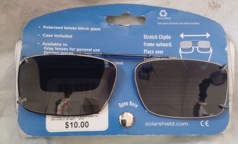 Накладные защитные стёкла для очков от солнца полароид