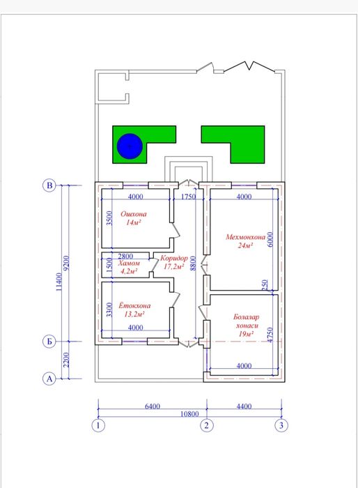 Продаются коттеджи по 2 сотки в Навбахорском районе Янги йул МФИ