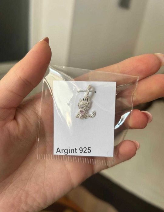 Pandantiv pisicuta argint