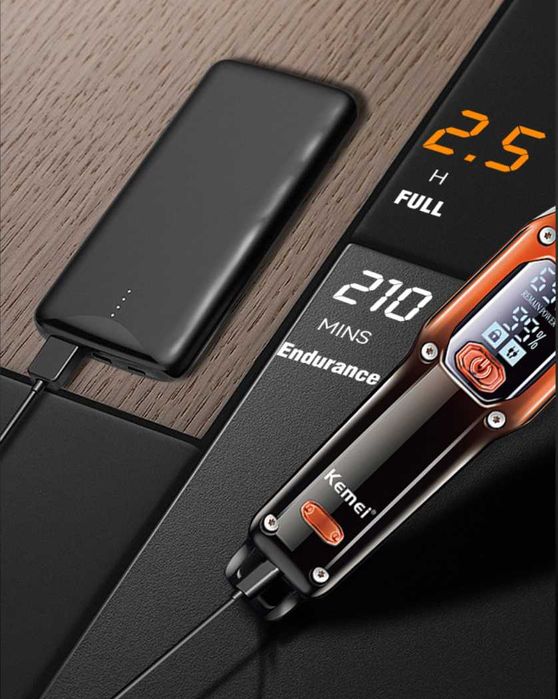 ТОП Машинка-тример за бръснене и подстригване от Kemei с 2 скорости