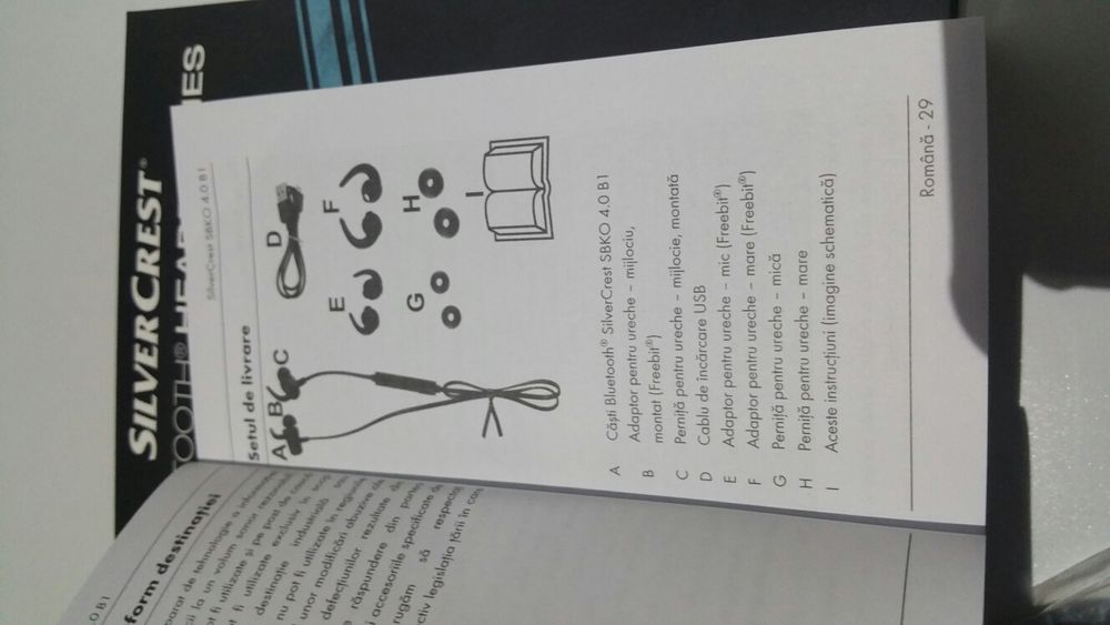 Căşti bluetooth pentru ambele urechi