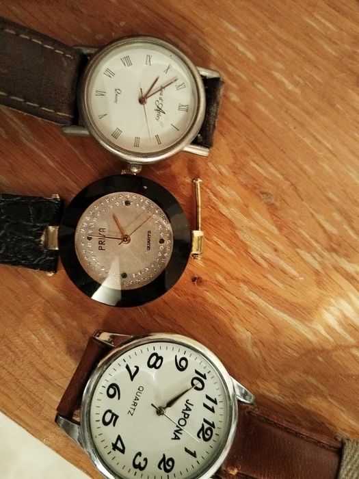 Лот 3 броя дамски кварцови часовници Eva d`Arley, Japona, Prisa