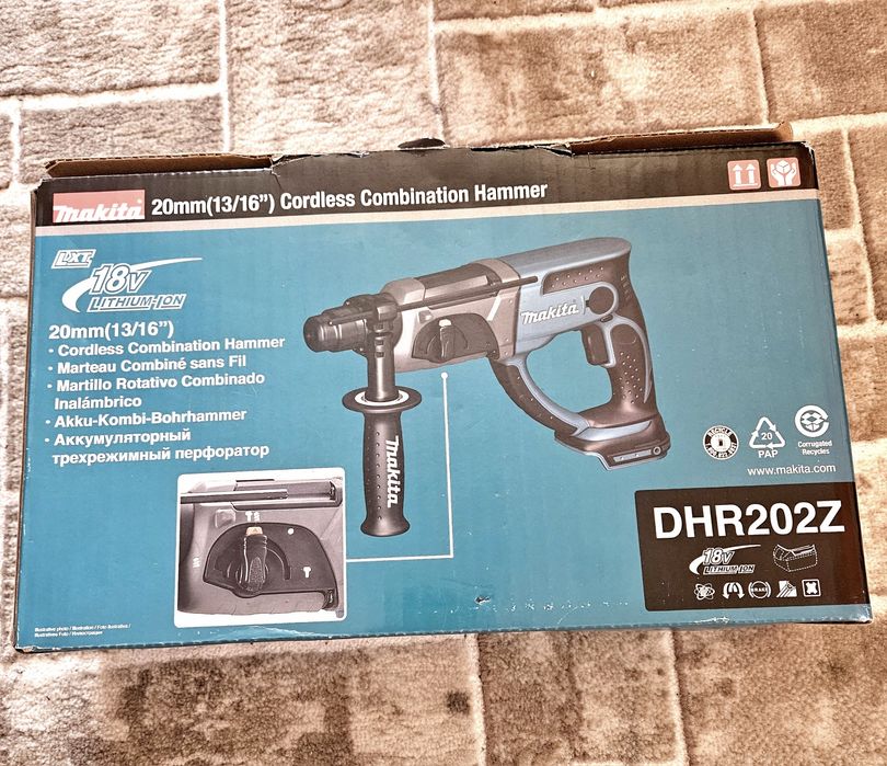 MAKITA DHR202Z 18 V оригинален акумулаторен перфоратор