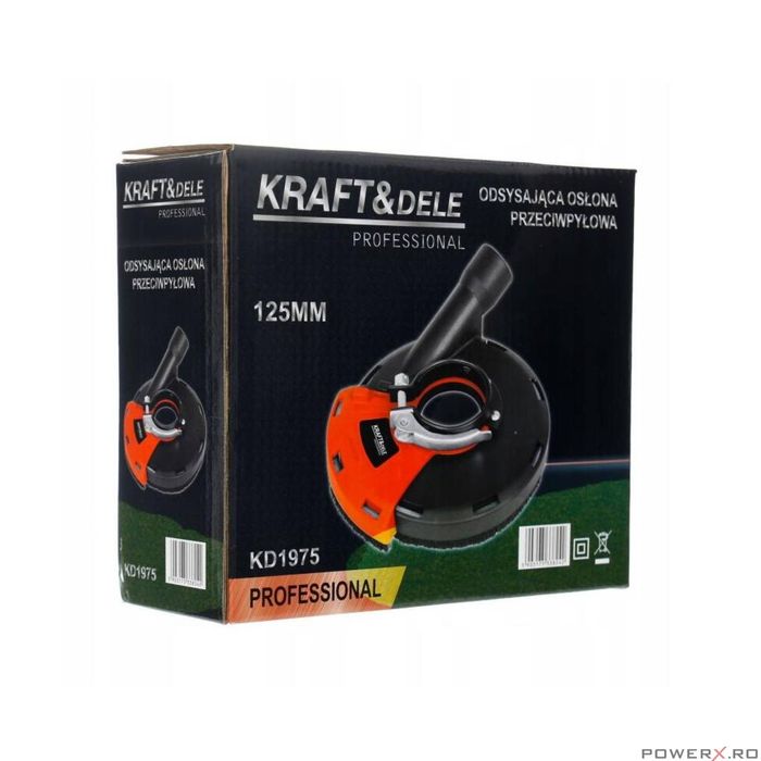 Capac aspirare praf pentru polizor unghiular, 115 / 125 mm, Kraft