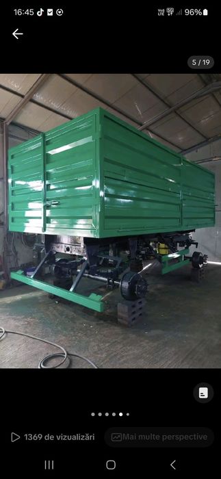 Remorca agricola pentru transport cereale