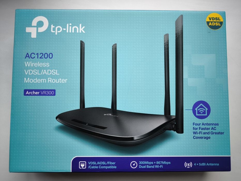 Продается Wi-Fi роутер TP-LINK AC1200 VR300 EU