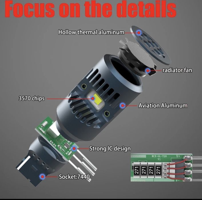 Bec led BA15S BAU15S BAY15D Pozitie Semnalizare Frana DRL CanBus