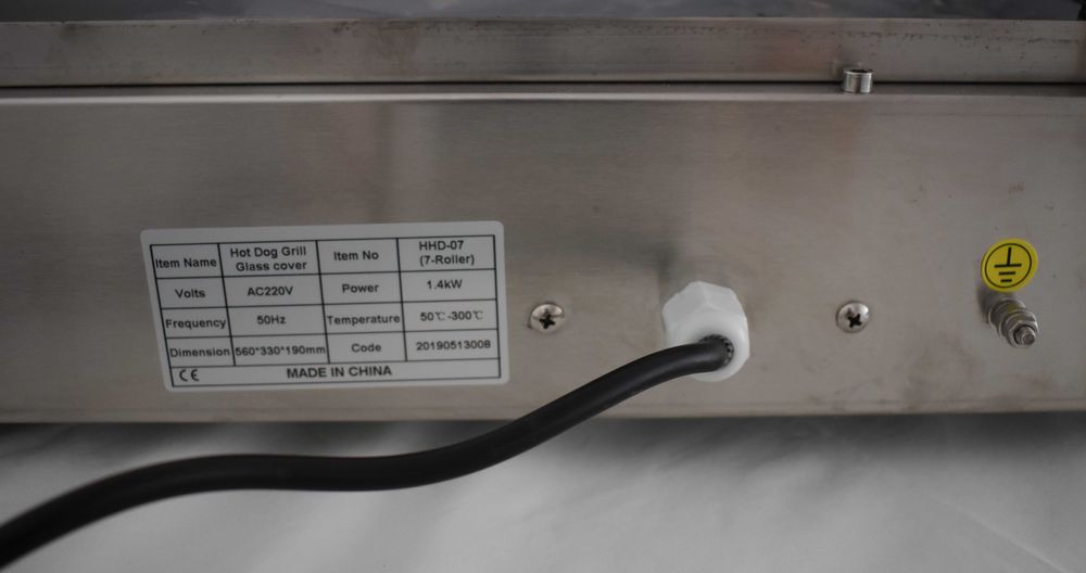 Lichidare stoc Aparat prajit carnati hot-dog 7 role -TRANSPORT GRATUIT