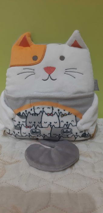 Бебешка плюшена играчка с черешови костилки против колики