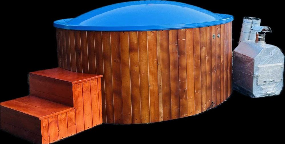 Ciubăr Lux din Fibră de Sticlă – Relaxare Premium pentru 8-10 Persoane