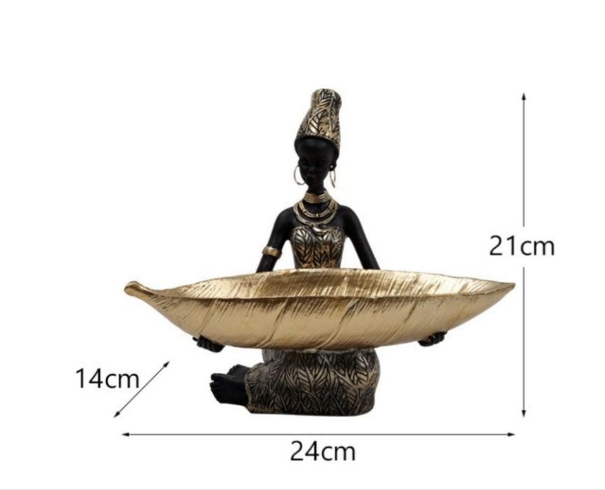 Статуэтка Африканка с подносом