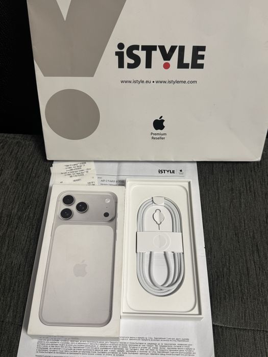 КАТО НОВ 512GB iPhone 17 Pro Max iStyle Гаранция 2027г. Silver