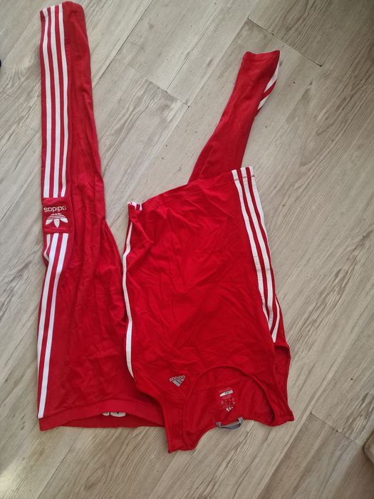 Adidas клин и потник в червено