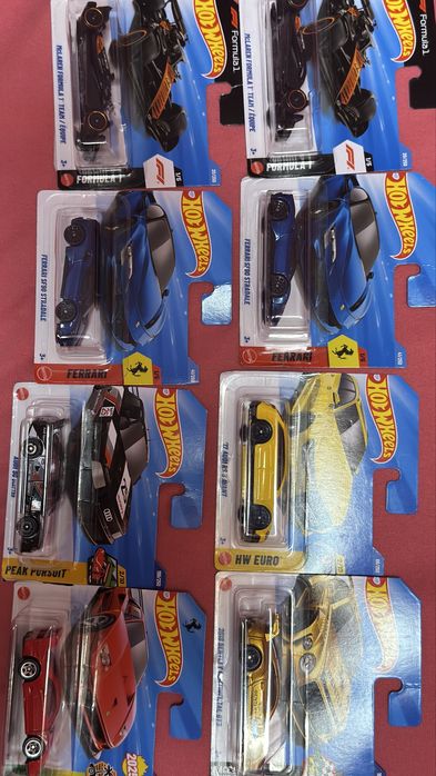 Hot wheels колички audi rs6 ferarri f40 ferrari sf90 stradale formula