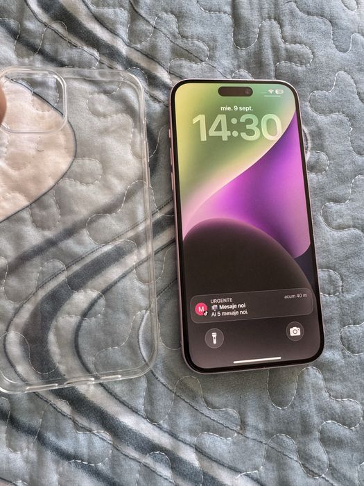iPhone 15 plus ca nou pink/94% baterie