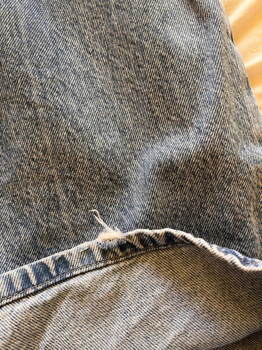Сини дънки с леко избелял ефект Bershka