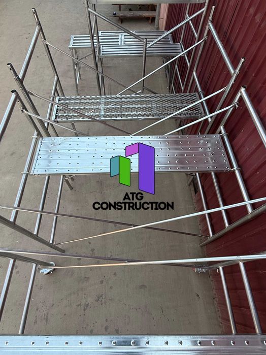 Заводские строительные леса, оцинковка, настил, труба Ø40×2.5мм, Китай