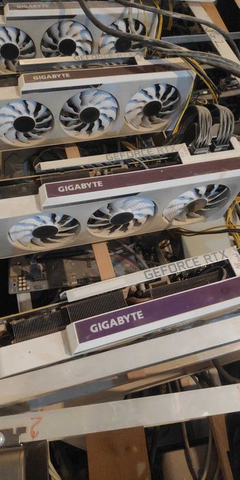 Майнинг риг - 58 GPU : 3080ti / 3090 /3080 / 3070 .../ jasminer x16Q гр ...