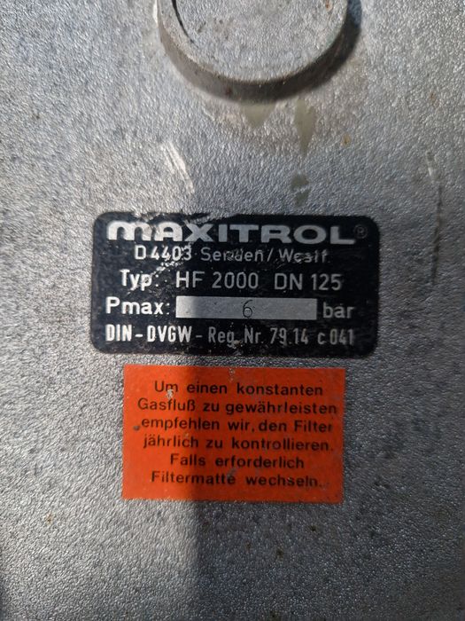 Фильтр газовый Maxitrol HF2000 DN125