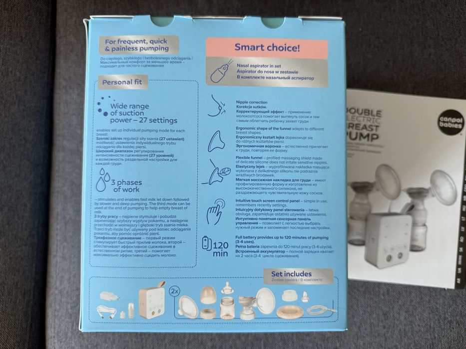 Двойна електрическа помпа за кърма Canpol - ExpressCare