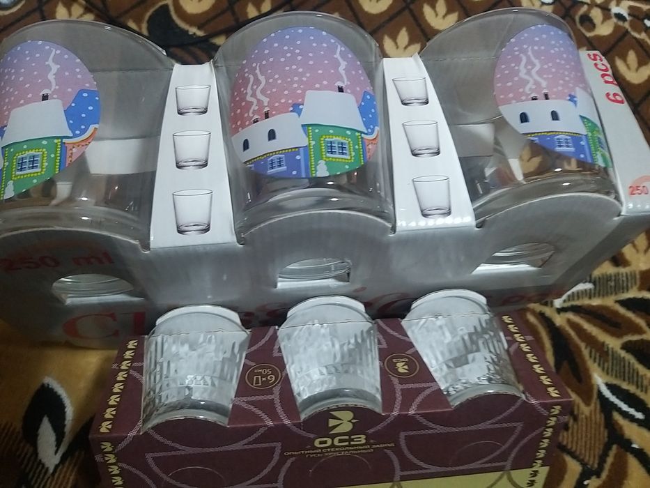 Стаканы,стопки 6шт