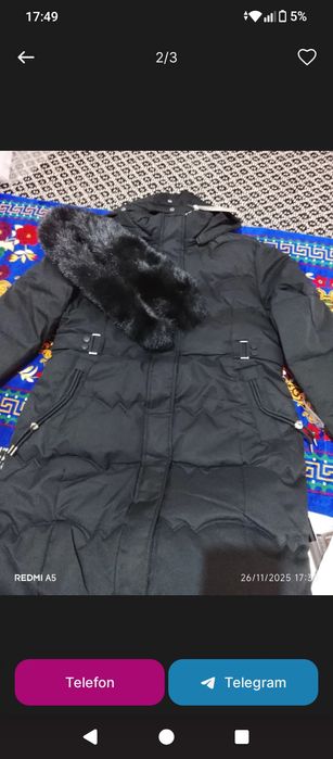 Ayollar kurtkasi Xitoy tovar sifati zoʻr moʻynasi ham yumshoq