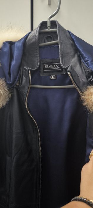 Jachetă de dama, din piele, de toamnă