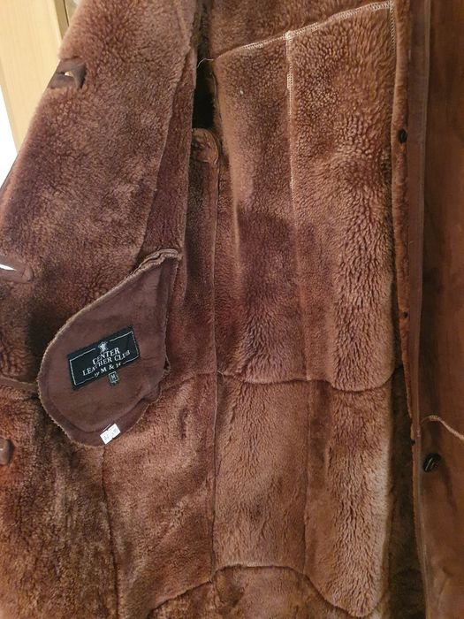 Дубленка б/у коричневая