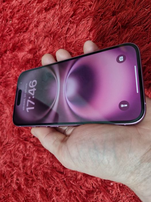 -Iphone 16, ca Nou, 256Gb, 8Ram, E-Sim, Pink Titanium, ireprosabil, ba