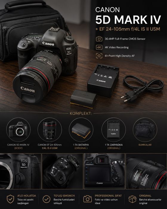 Canon EOS 5D Mark IV + 24-105mm f/4L IS II USM