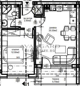 Продава се Двустаен апартамент в Пловдив, Беломорски - 60 кв.м за 1217 €/кв.м - Снимка #1