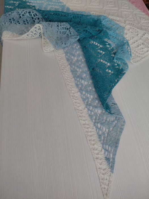 Ажурная шаль хэндмейд