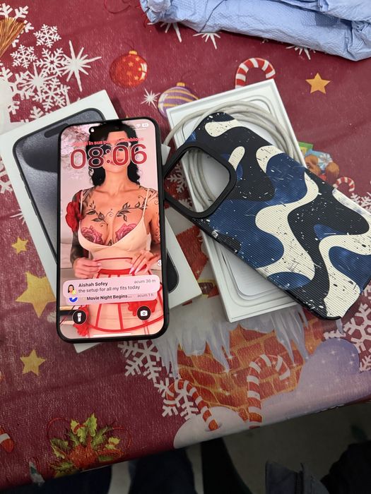 Iphone15 pro max cu 512 gb full box baterie 88