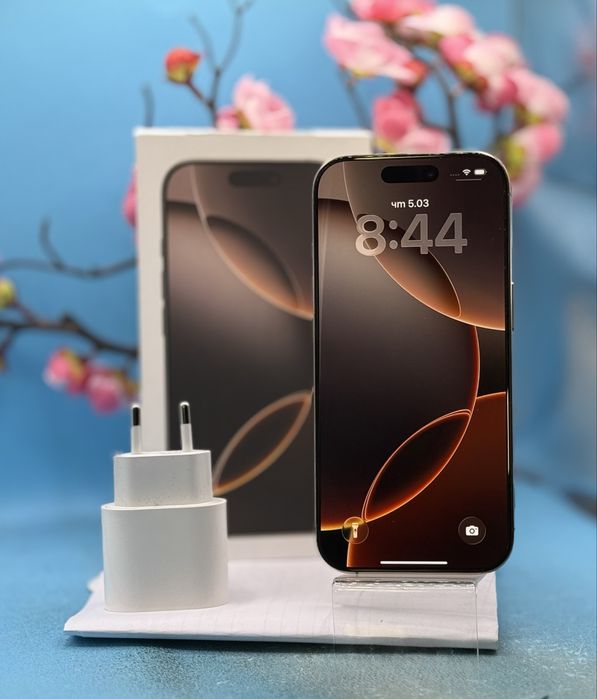 ГАРАНЦИОНЕН!!! Apple iPhone 16 Pro, 128GB, 5G, Desert Titanium