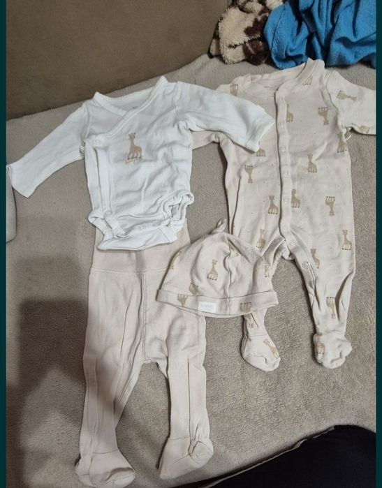 Дрешки за новородени, 100% органичен памук, размер 50-56, H&M