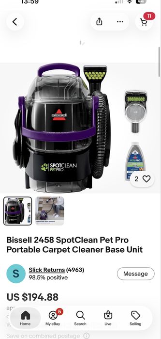 Aspirator profesional cu apa