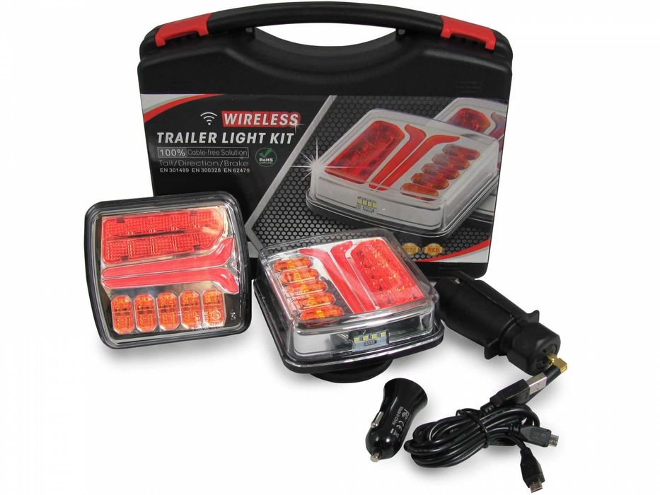 Безжични Wireles С Магнит 12V 24V Led Стопове за Ремарке,Каравана и др