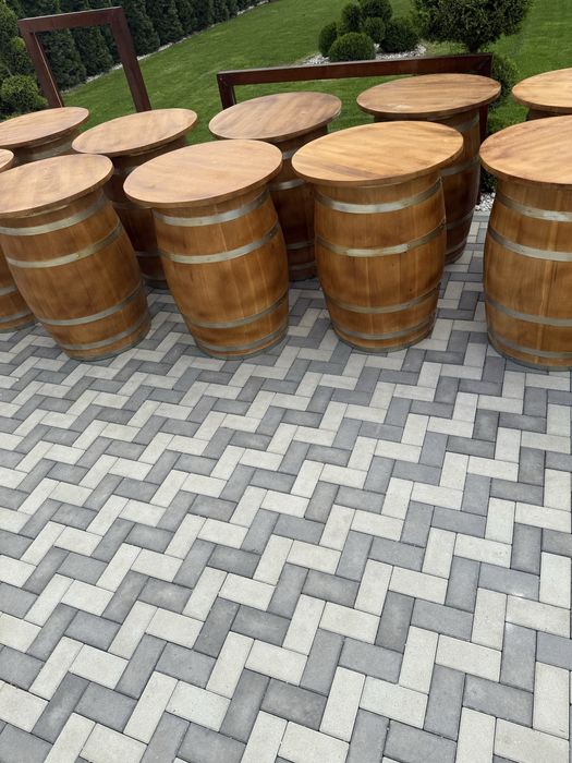 Mese din butoi de stejar salcam brad