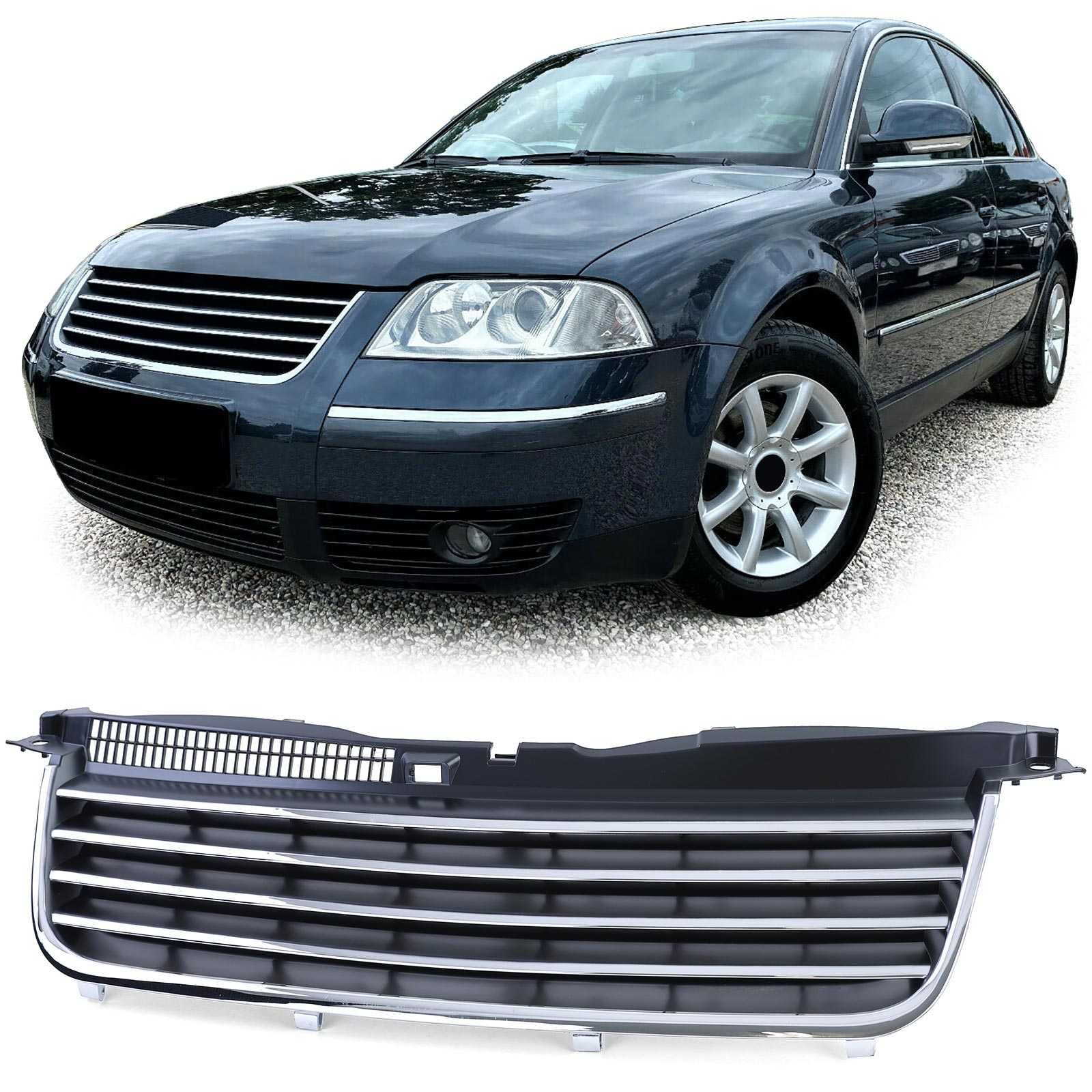 Спортна решетка без емблема хромирана VW Passat Б5.5 B5.5 Пасат 00-05г ...