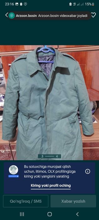 Bushlat qishki issiq