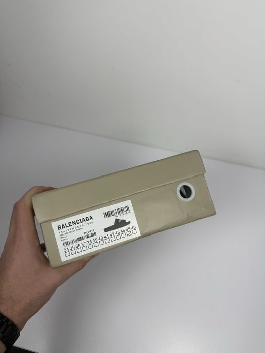 Papuci Balenciaga Furry Slide Black