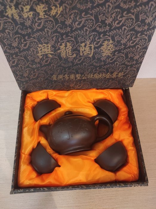 Чайный сервиз подарочный глиняный