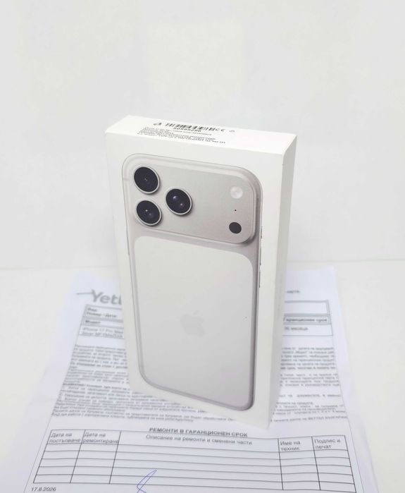 НОВ•iPhone 17 Pro Max 256GB Silver•36м Гаранция