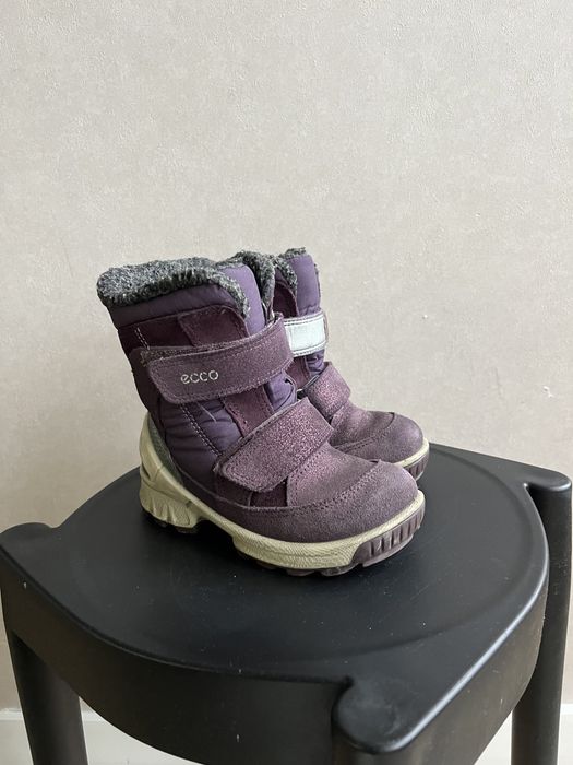 Сапоги зимние ecco 25 р, на девочку