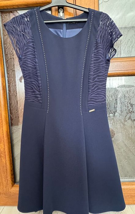 Rochie elegantă bleumarin Dorota, mărimea 40