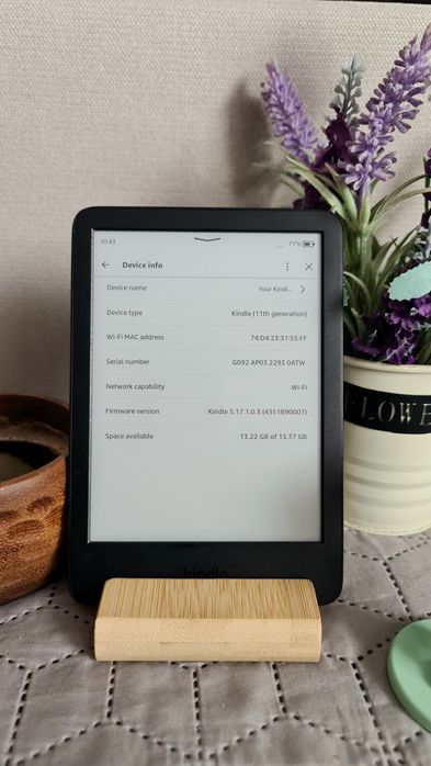 Kindle  11th поколение подсветка wifi Bluetooth